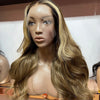Luxury Blonde Custom Colour - 20" inch Body Wave Frontal Lace Wig - Transparent HD Lace 244