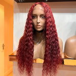 Red - 20" inch Exotic Curl Full Lace Wig - (£120 off)