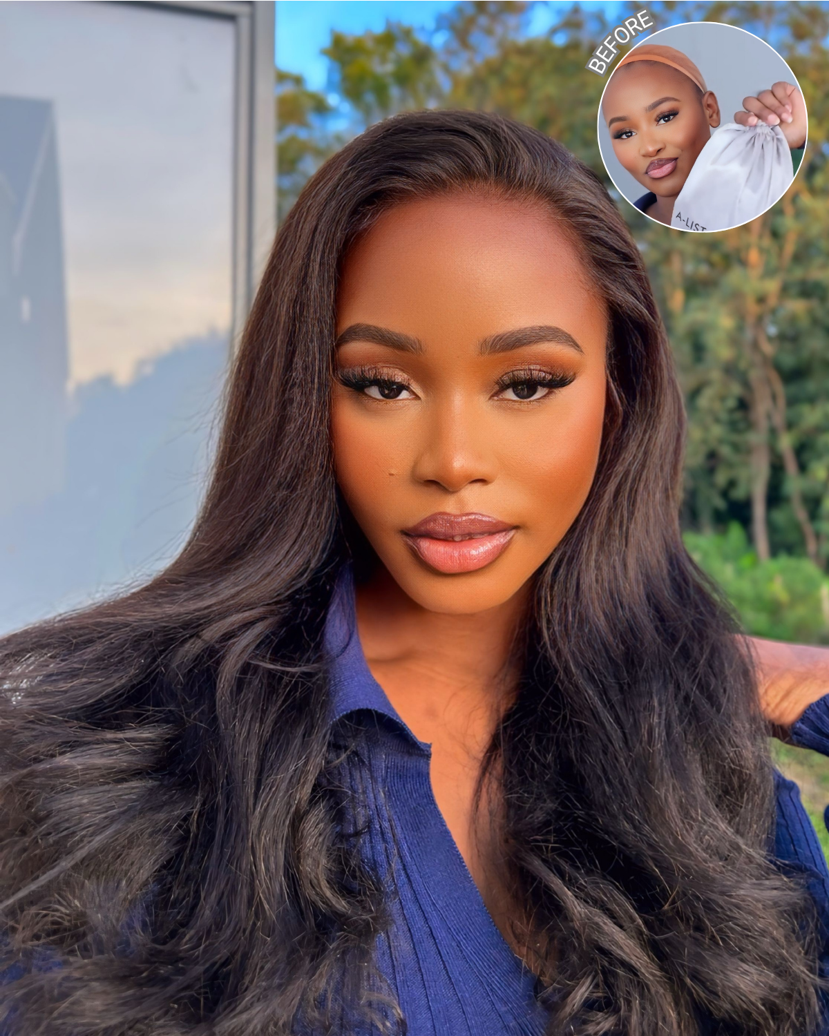 JASMAY Light Yaki Straight Glueless HD Lace Front Wig – Pre