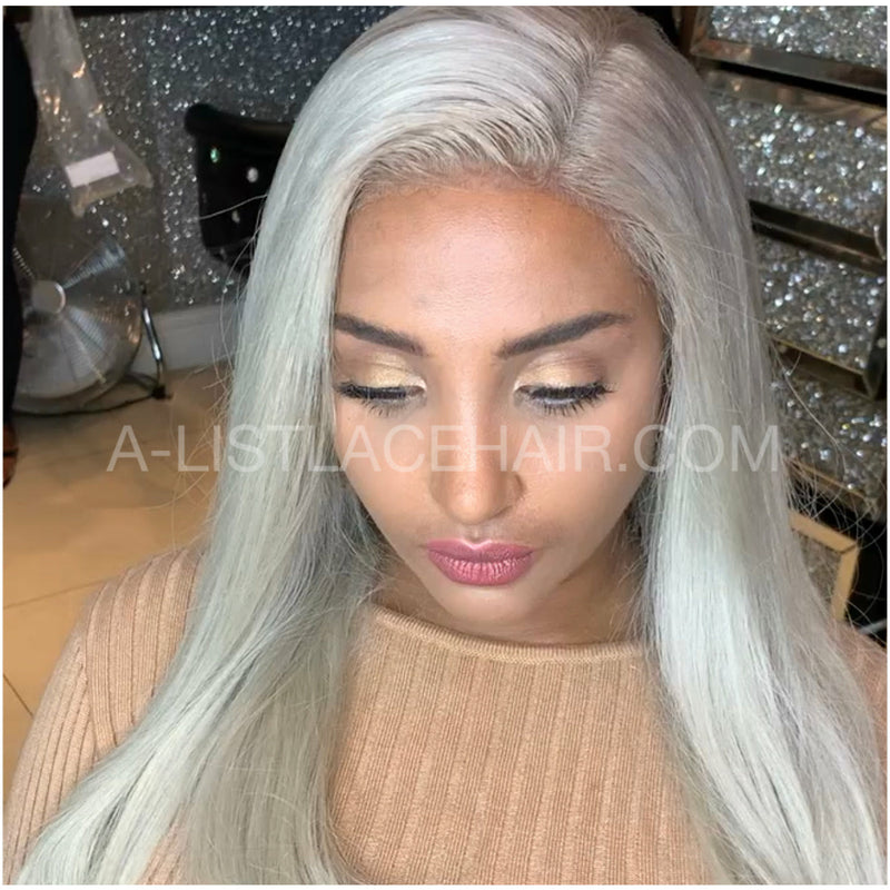 The STORMI - Glueless Full Lace Wig Straight (styled) #60 soft root custom coloured
