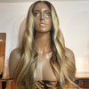 Luxury Blonde Custom Colour - 20" inch Body Wave Frontal Lace Wig - Transparent Lace 246