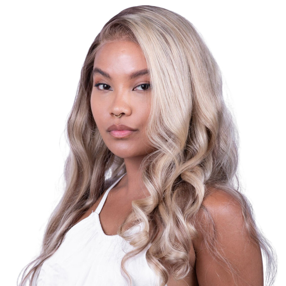 The BELLA MAE Blonde Glueless HD Transparent Frontal Lace Wig Body W