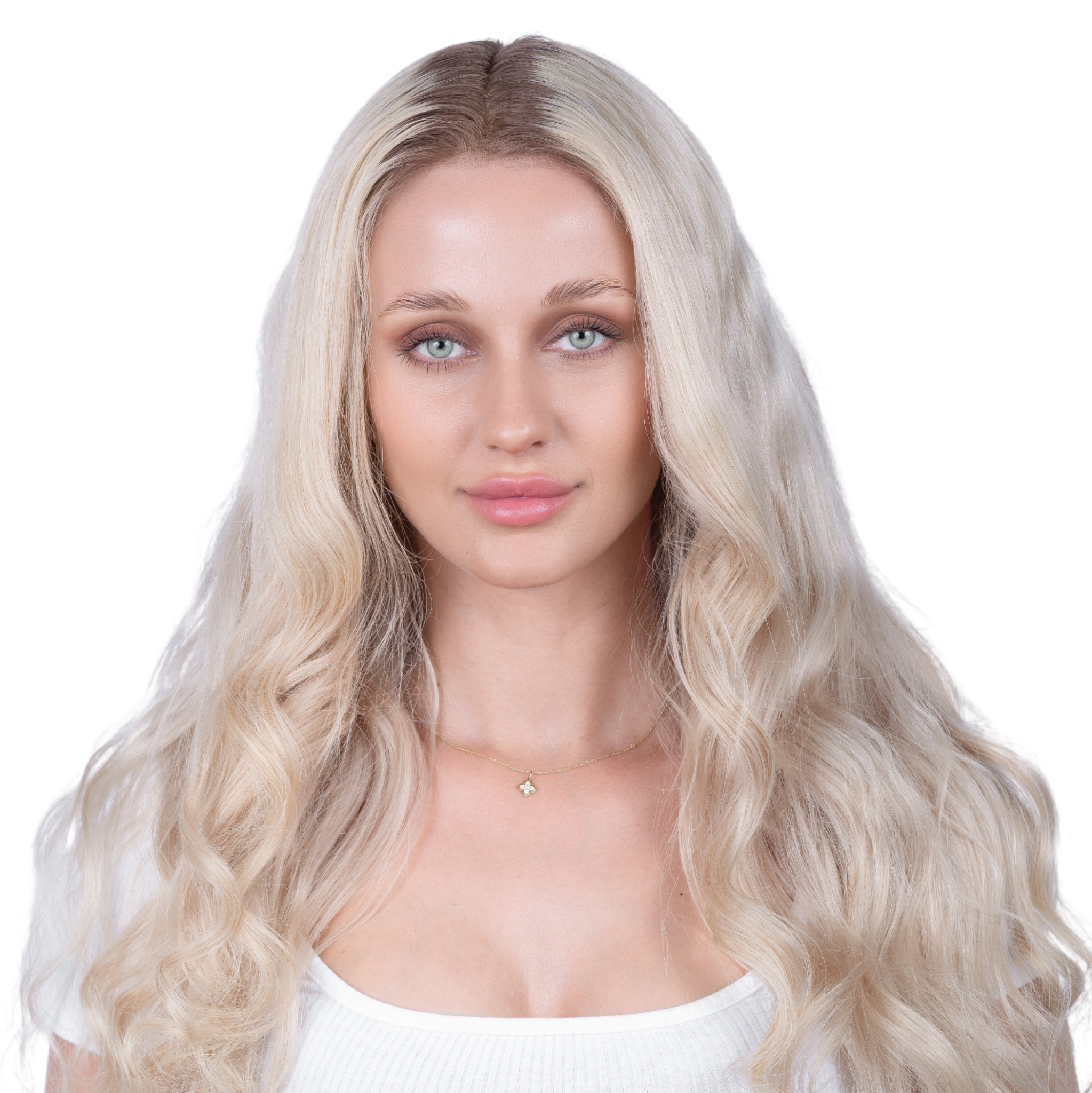 The GISELLE Blonde Glueless Transparent HD Frontal Lace Wig Body