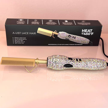 A-List Lace Hair Diamond Hot Comb!