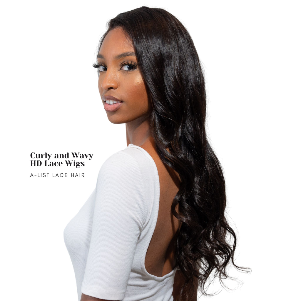 Curly and Wavy Glueless HD Full Lace Wigs