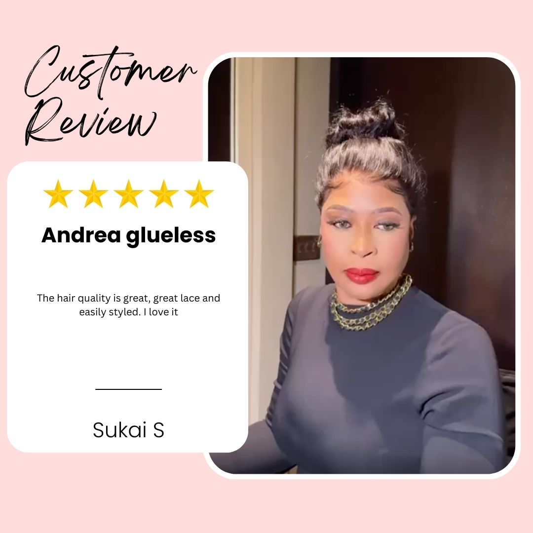 The ANDREA Body Wave Glueless Lace Front Wig – Pre-Plucked HD Lace Wig