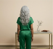 Salt and Pepper Grey Body Wave Glueless HD Lace Wig 180% Density – Pre-Plucked Virgin Hair Wig