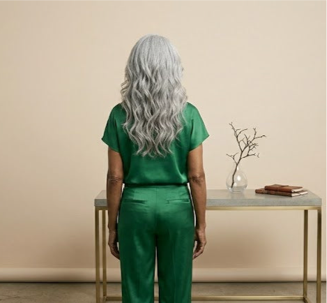 Salt and Pepper Grey Body Wave Glueless HD Lace Wig 180% Density – Pre-Plucked Virgin Hair Wig