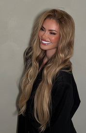 The SYDNEY - Luxury Cool Beige Blonde with Golden Highlights - HD Lace Frontal Wig