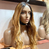 Custom Coloured Ombre - 20" inch Silky Straight (Styled Wavy) - Full Lace Wig 130% Density - Transparent - Lace Cut (£120 off)