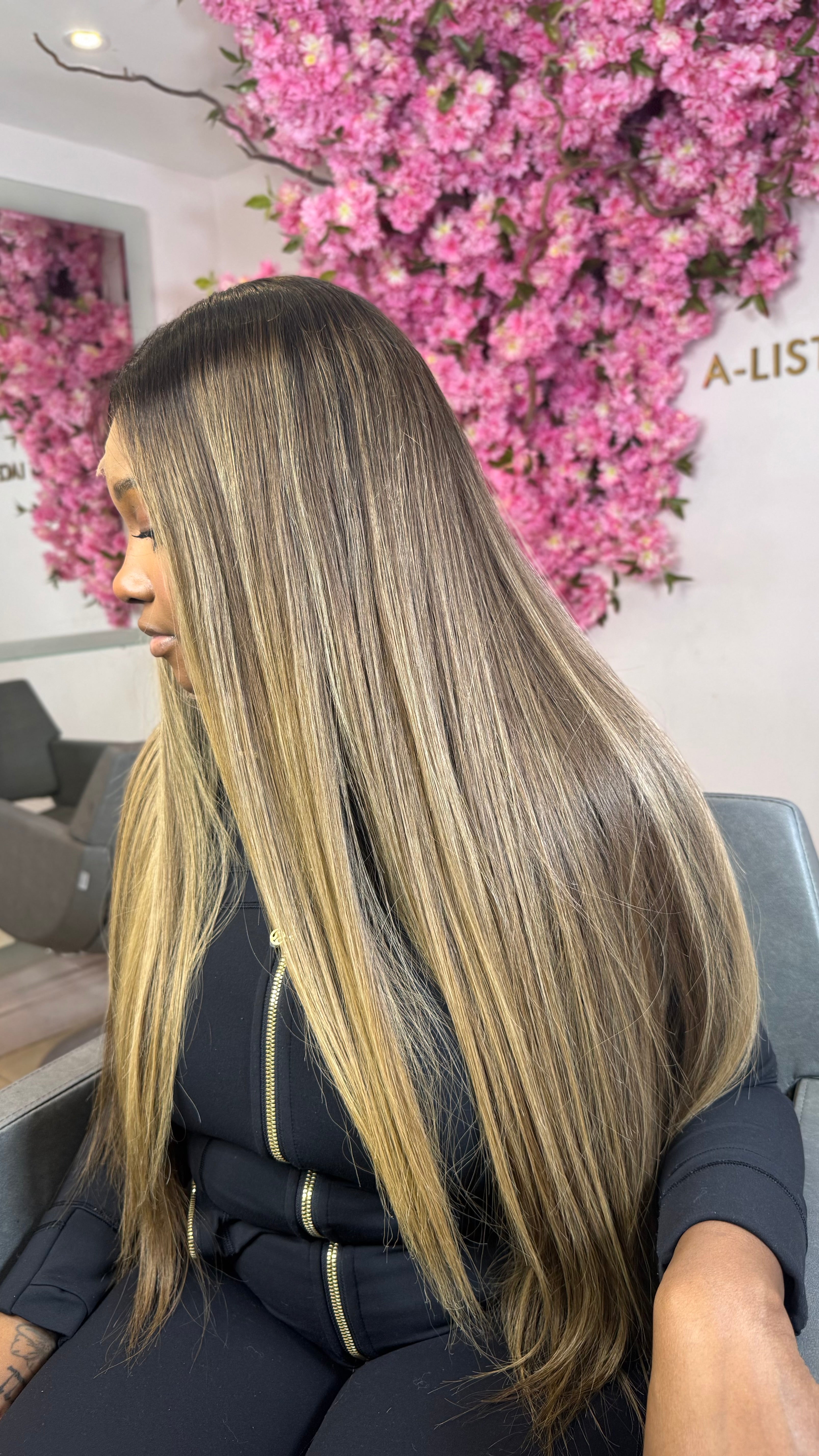 The AMARA - Luxury Blonde Custom Colour  - Body Wave - Frontal Lace Wig - HD Lace