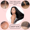 The DELILAH - HD Transparent Lace wig Glueless Silky Straight 100% Human Hair