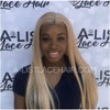 The PHOEBE - Glueless Frontal Lace Wig Straight Colour 24. Glueless lace hair by A-list lace hair.
