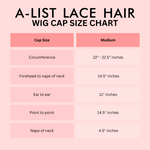 The ZURI - 4c Edges Glueless Lace Wig Human Hair Realistic Kinky Edges Yaki Straight Hair