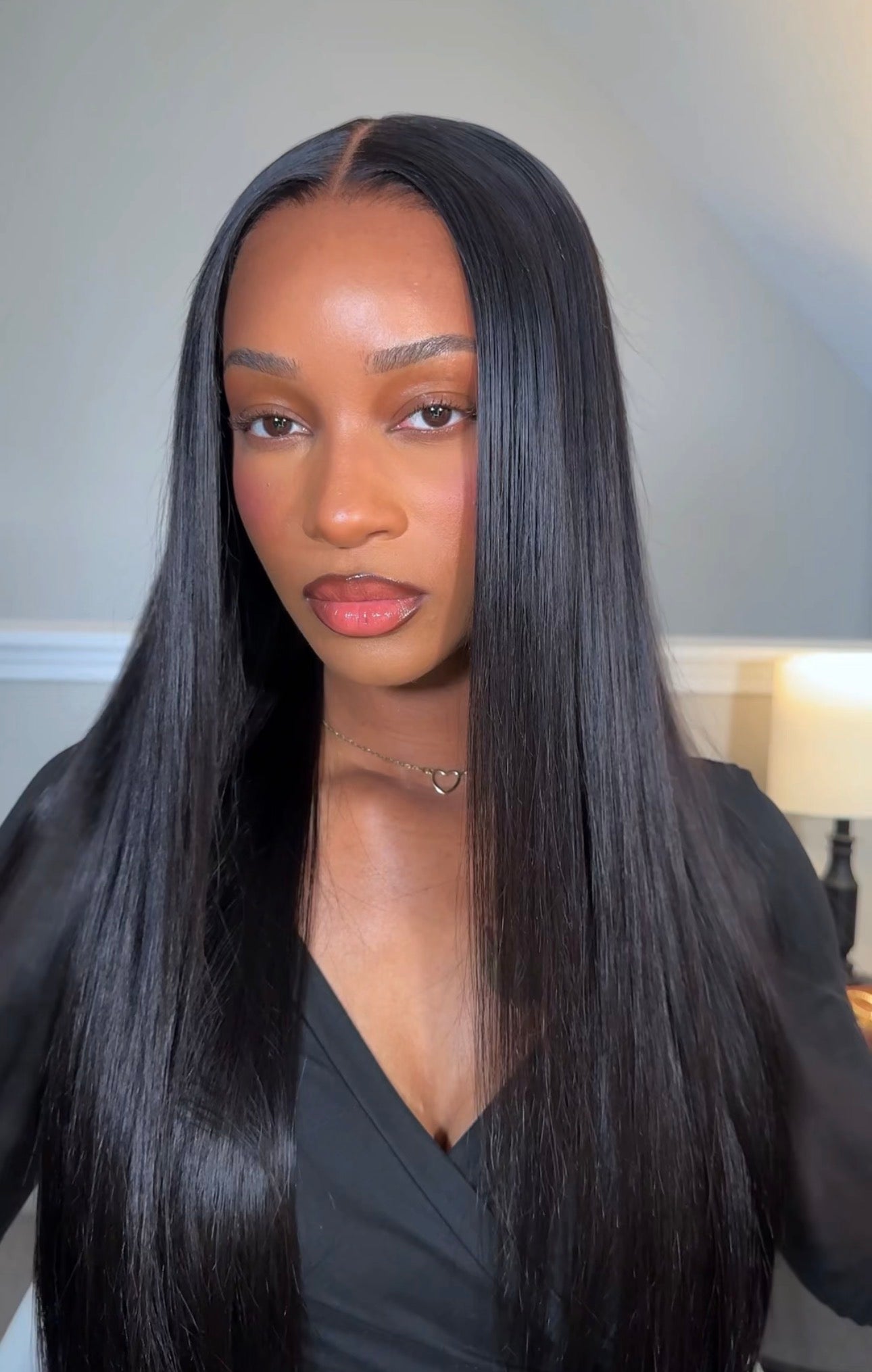 The BRIANNA - 5x5 Closure Wig Invisible HD Lace Straight Glueless Wig Human Hair 180% Density