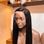 20" inch Straight Frontal Lace Wig - 180% Density - Transparent Lace (£30 off)