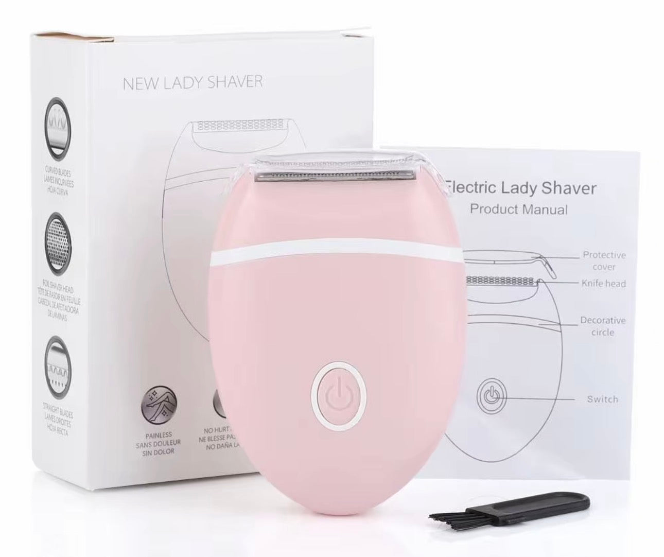 Women's Electric Shaver, Painless Precision Shaver, Bikini & Leg Trimmer