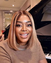 The SAVANNA Luxury Blonde Custom Colour - Bob Frontal Lace Wig - HD Lace