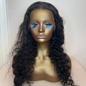 Raw Peruvian Deep Wave HD Lace Wig - Fake Scalp Wig