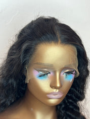 Raw Peruvian Deep Wave HD Lace Wig - Fake Scalp Wig