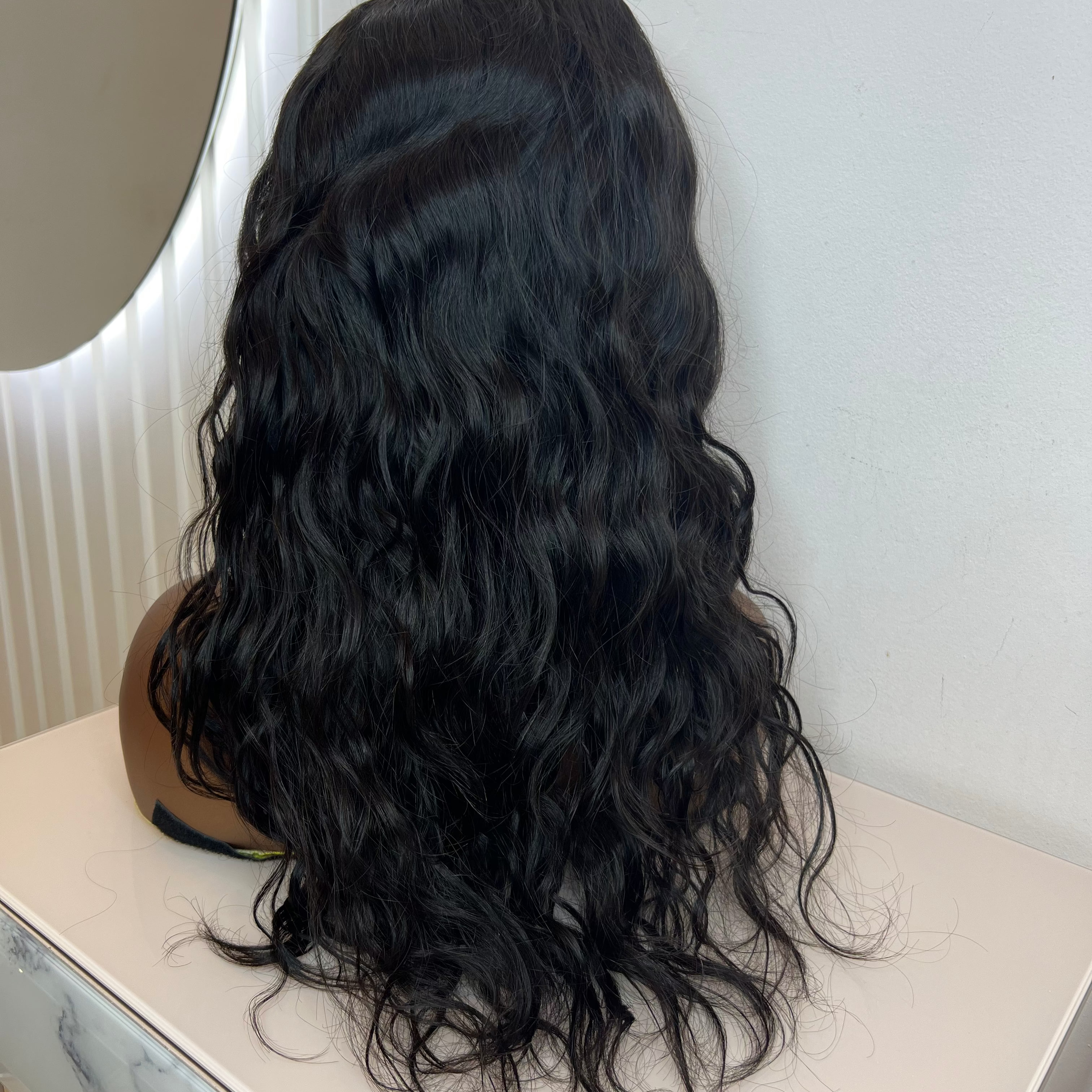 Raw Peruvian Natural Wave HD Lace Wig - Fake Scalp Wig