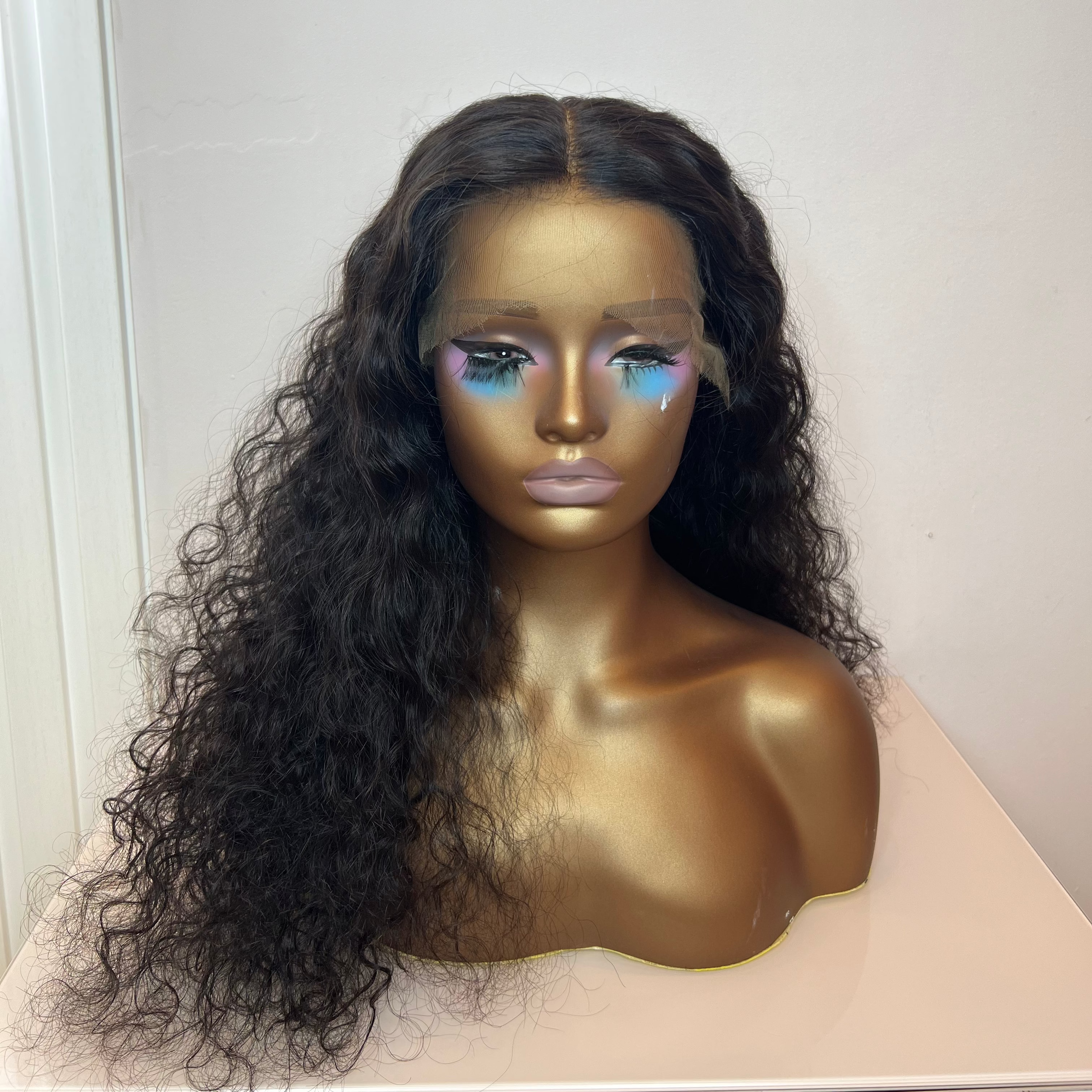 Raw Peruvian Curly Wig – HD Lace Frontal Wig - Fake Scalp