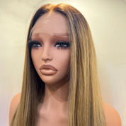 The SIENNA – Luxury Honey Blonde Balayage  – HD Lace Frontal Wig