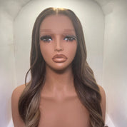 The KHLOE - Mocha Balayage - Body Wave Frontal Lace Wig