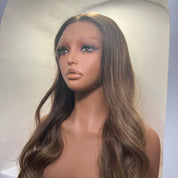 The CYNTHIA - Dark Ash Brown - Body Wave Frontal Lace Wig