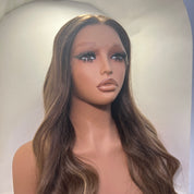 The CYNTHIA - Dark Ash Brown - Body Wave Frontal Lace Wig