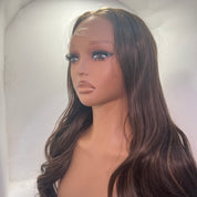 The KIMORA - Espresso Brown - Body Wave Frontal Lace Wig