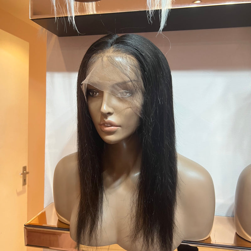 14" inch Straight Full Lace Wig - 180% Density - (Half Price)
