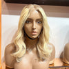 The GISELLE - Blonde Glueless 18" inches Frontal Lace Wig Body Wave w/Roots - Lace Cut (£40 off)