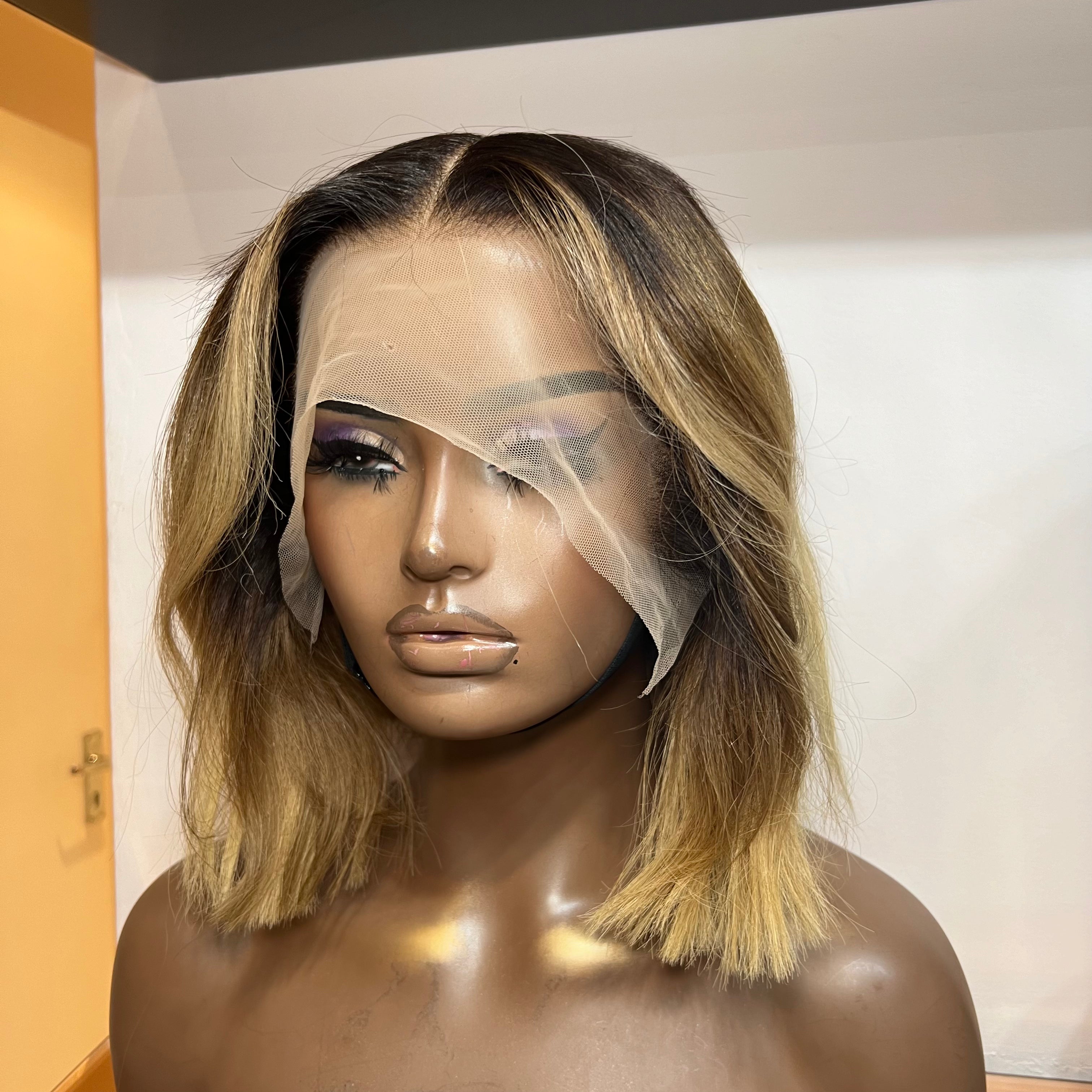 Human hair lace wigs london hot sale