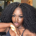 The UCHE - Glueless HD 13x6 Lace Front Wig Human Hair Afro Kinky Curly Pre Plucked 4c