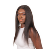 The AMARACHI - Natural Kinky Straight Glueless 13x6 HD Lace Frontal Wig 100% Human Hair.