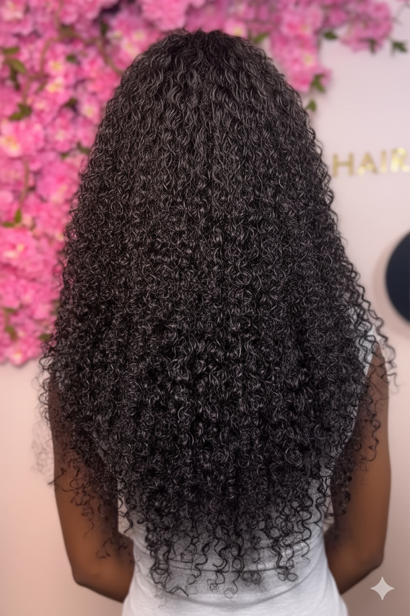 The SERENA Exotic Curly Glueless HD Lace Front Wig – Pre-Plucked 3B/3C Virgin Hair