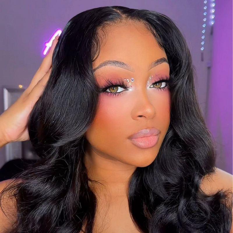 The ANDREA - Glueless HD Lace Body Wave Wig Human Hair Pre Plucked Full Lace 13x6