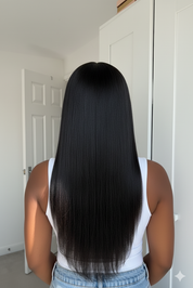 The NAOMI Silky Straight Glueless HD Lace Wig – Pre-Plucked Virgin Hair Wig