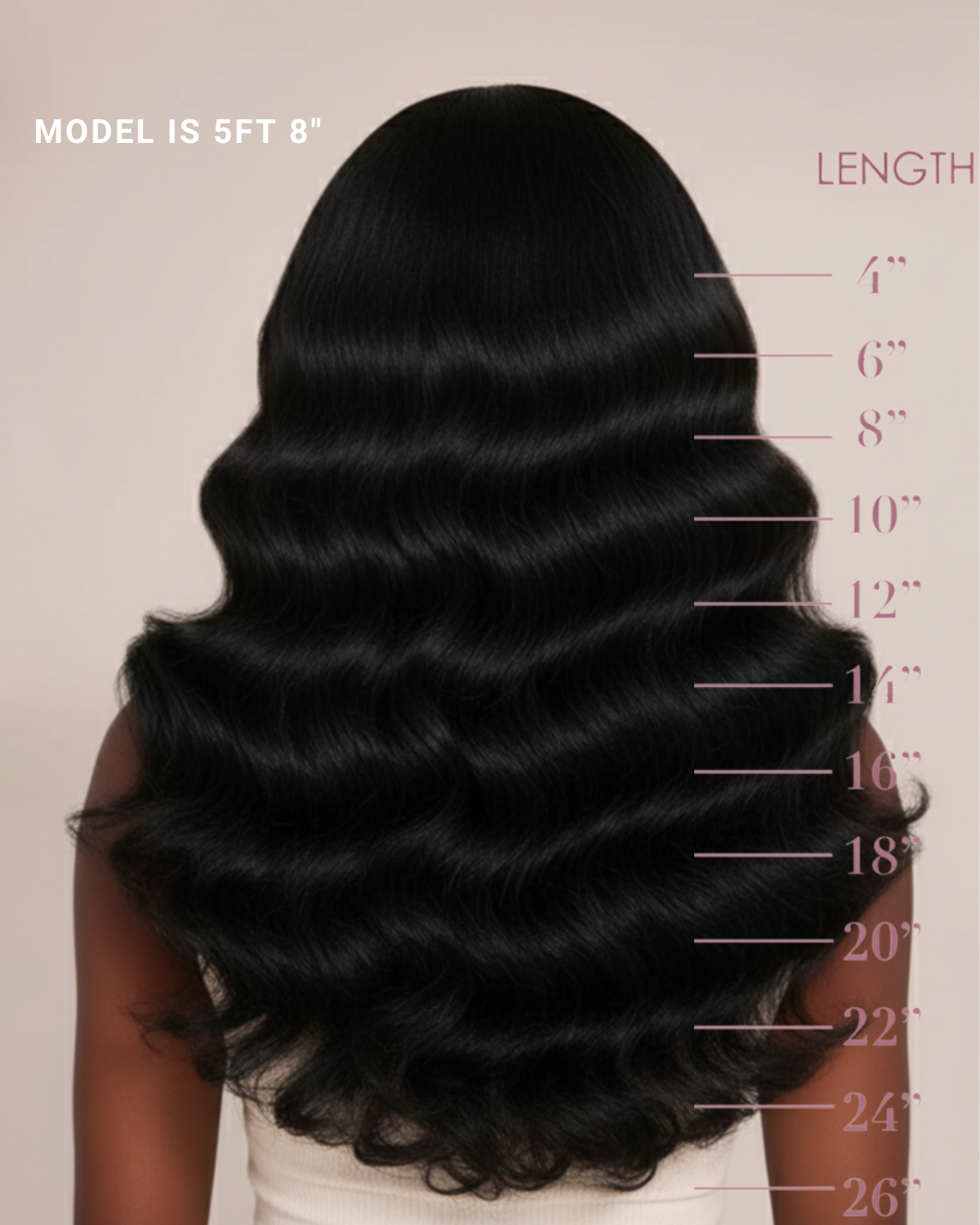 The ANDREA Body Wave Glueless Lace Front Wig – Pre-Plucked HD Lace Wig