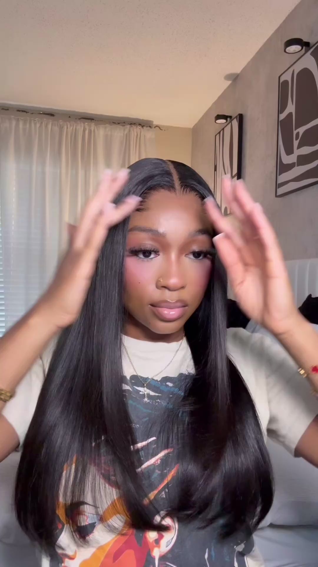 The BRIANNA - 5x5 Closure Wig Invisible HD Lace Straight Glueless Wig Human Hair 180% Density