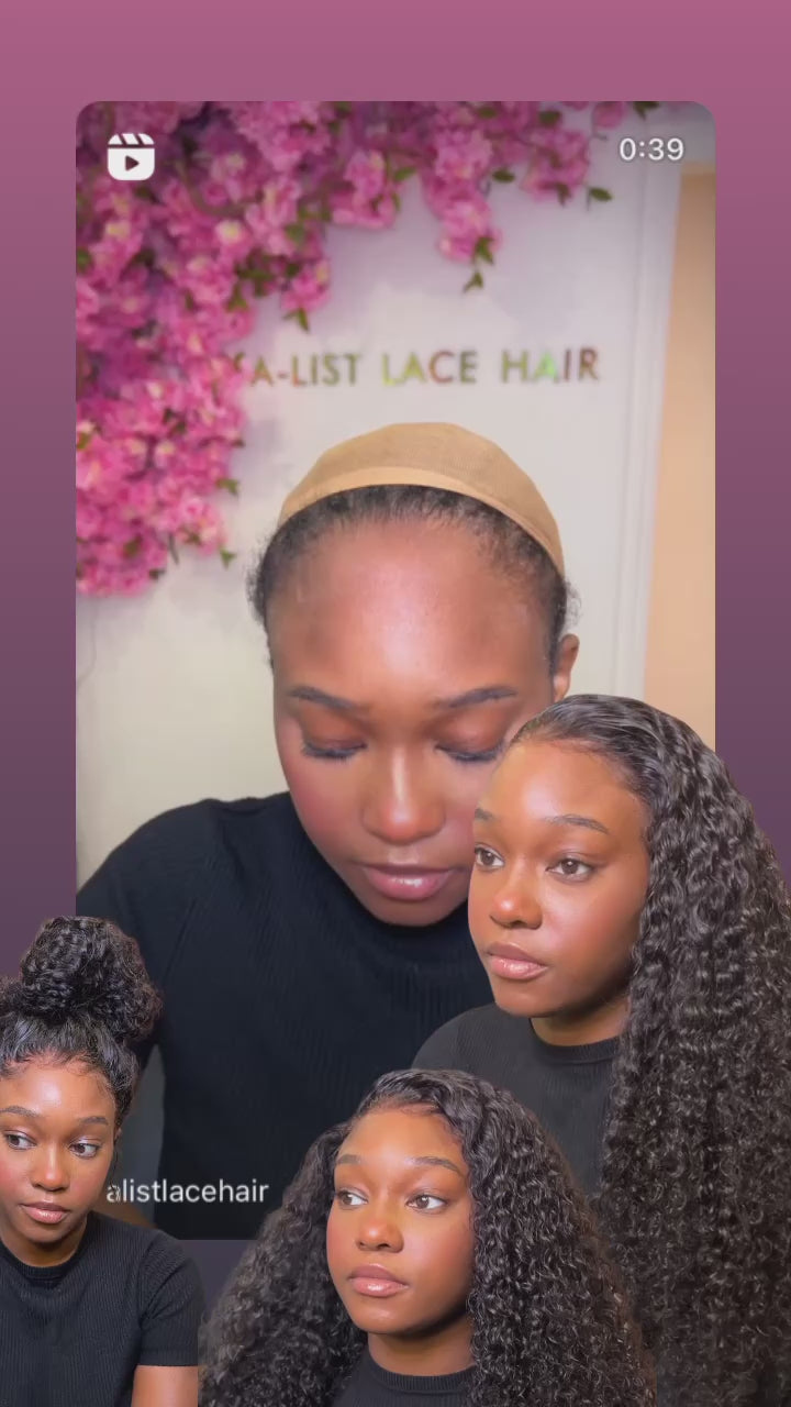 The SERENA Exotic Curly Glueless HD Lace Front Wig – Pre-Plucked 3B/3C Virgin Hair