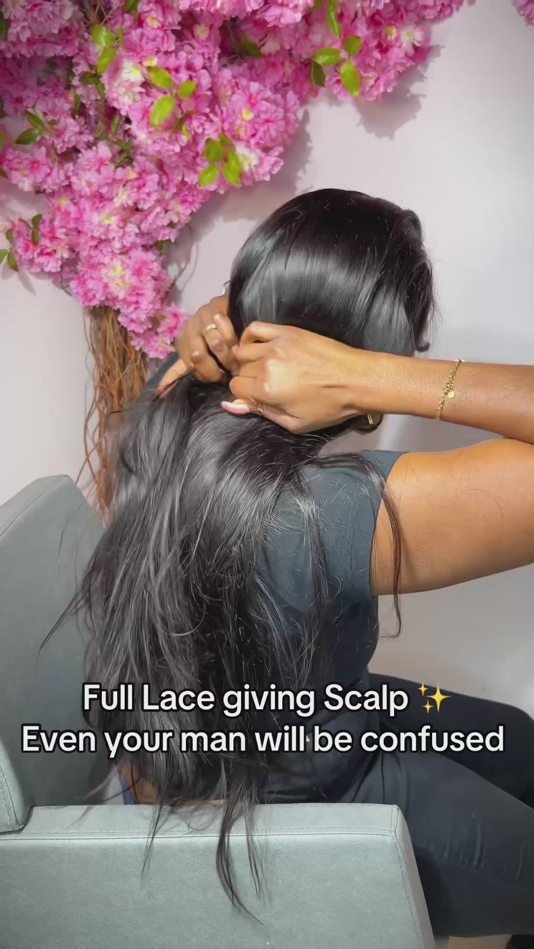 The NAOMI Silky Straight Glueless HD Lace Wig – Pre-Plucked Virgin Hair Wig