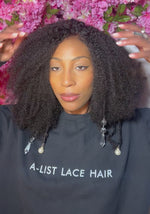 The UCHE - Glueless HD 13x6 Lace Front Wig Human Hair Afro Kinky Curly Pre Plucked 4c