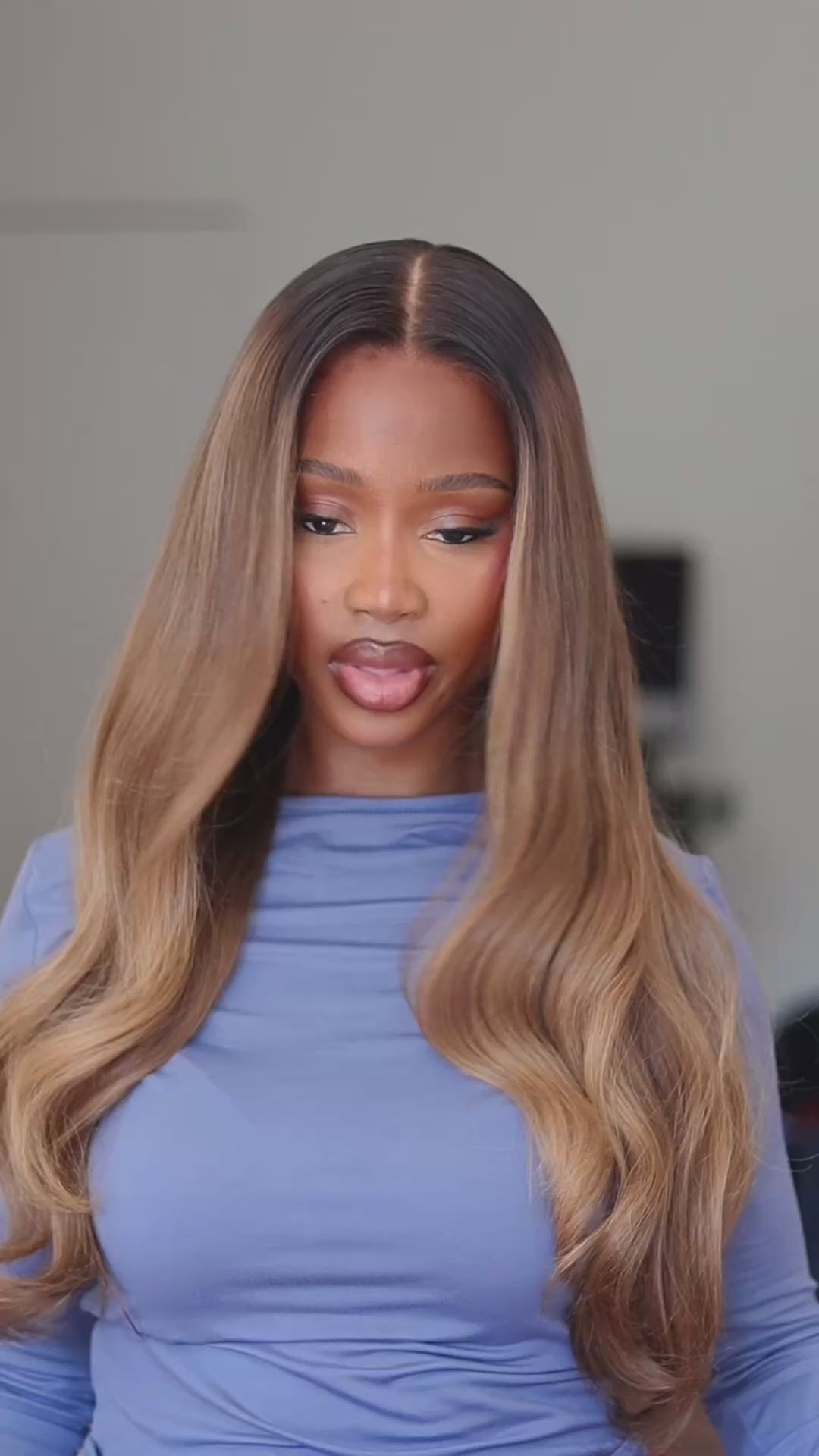 The AMARA Luxury Blonde Custom Colour  - Body Wave - Frontal Lace Wig - HD Lace
