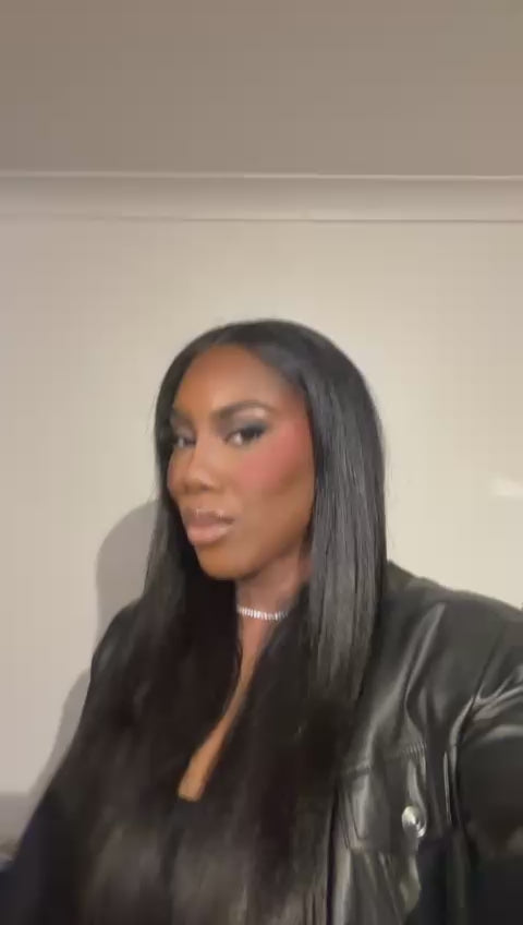 The KEYA - Silky Straight V-Part Wig Glueless Protective style Human Hair Wig 250% Density