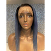 Custom Coloured Blue (S) - 12" inch Silky Straight Full Lace Wig - Small Cap (£180 off)