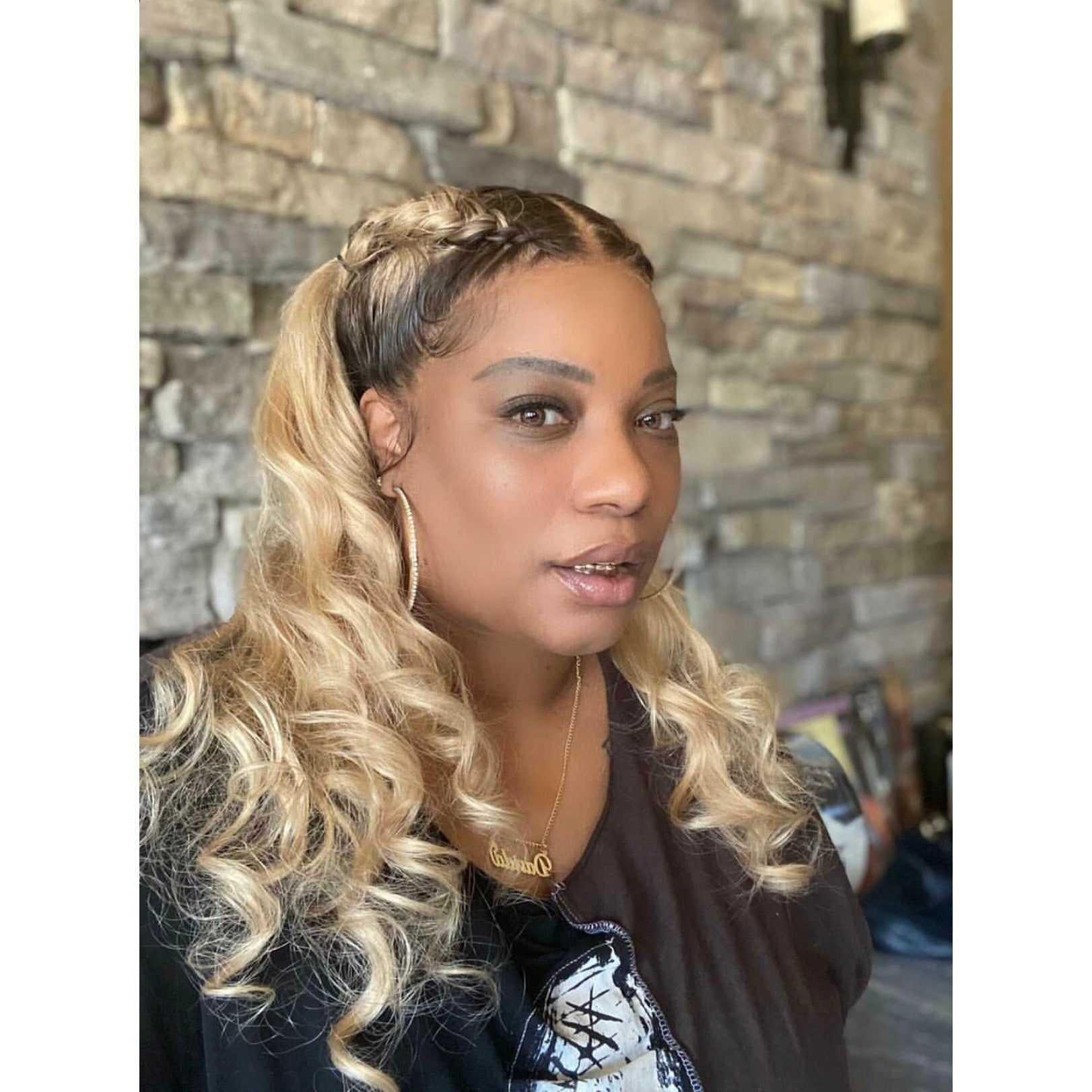 The KANADA - Glueless Frontal Lace Wig Body Wave #24 LB Roots