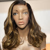 Brown Blonde Custom Colour - 16" inch Body Wave Frontal Lace Wig - Transparent Lace 291