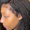 The HALIMA - Kinky Straight With Afro Edges - Glueless Lace Wig